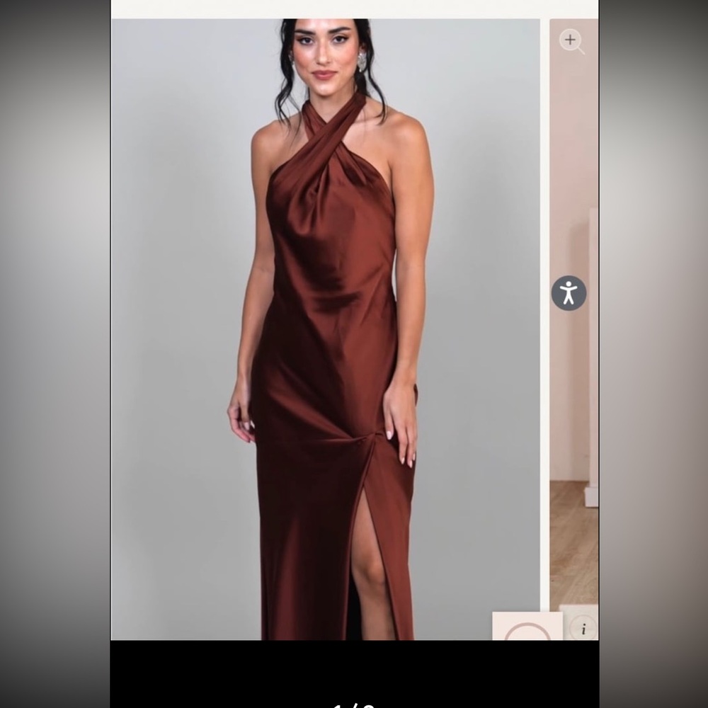 Revelry Athena satin Dress